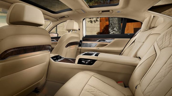 A BMW interior is missing equipment.