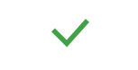 A green checkmark signifying details that do not need repair.