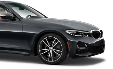 Front quarter shot of 2019 BMW 3 Series Sedan