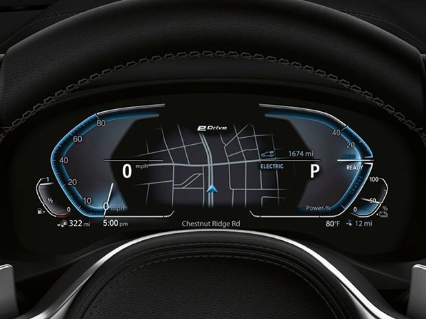 Detail of hybrid-specific Digital Instrument Cluster