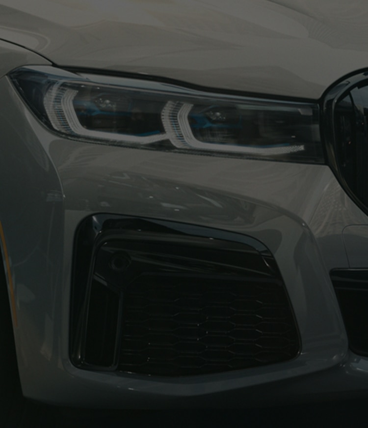 Detail shot of the front of a BMW Certified plug-in hybrid