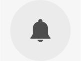 A bell icon representing notification