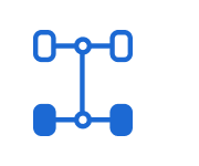 Visual representation of rear wheel drive