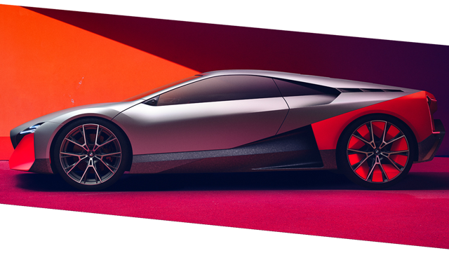 Profile view of the BMW Vision M Next