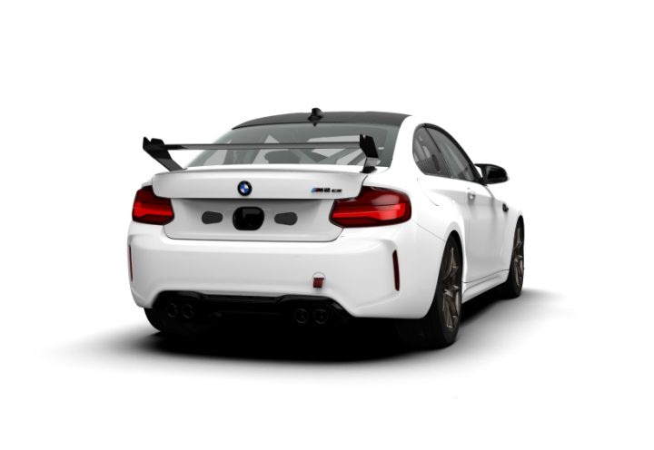 Rear view of the BMW M2 CS Racing