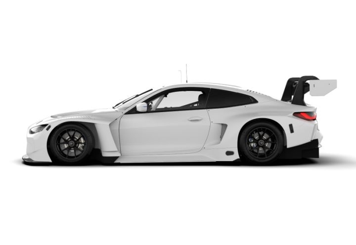 Profile view of the BMW M4 GT3