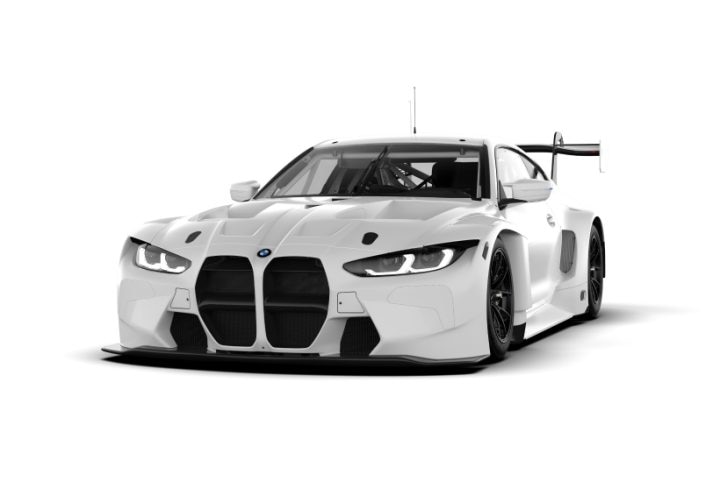 Front quarter view of the BMW M4 GT3