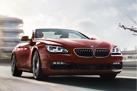 Dynamic shot of the BMW 6 Series Convertible in motion