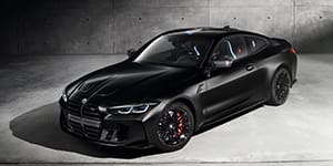 Side shot of a BMW M4 Competition x Kith Limited Edition