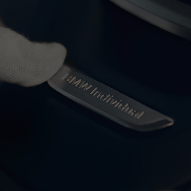 Handcrafted BMW individual badge