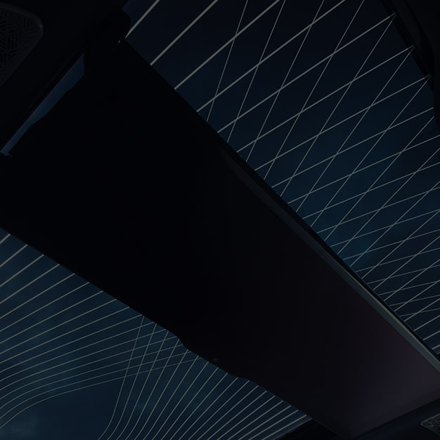 Detail of the lighting design in the Sky Lounge LED Panoramic Roof
