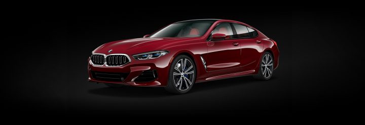 Front quarter view of a 2026 BMW 840i Gran Coupe