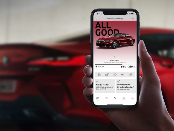 Accessing Remote Engine Start from a smartphone with the My BMW App