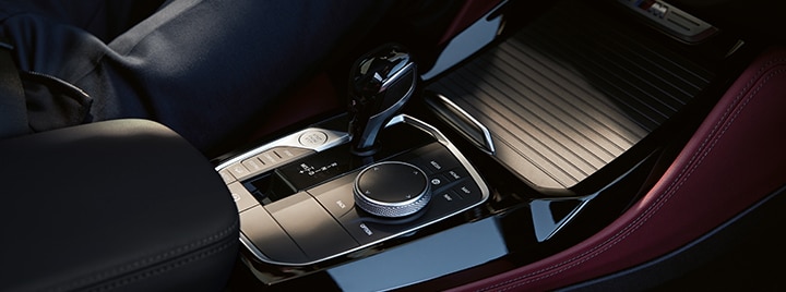 Detail shot of the modern center console