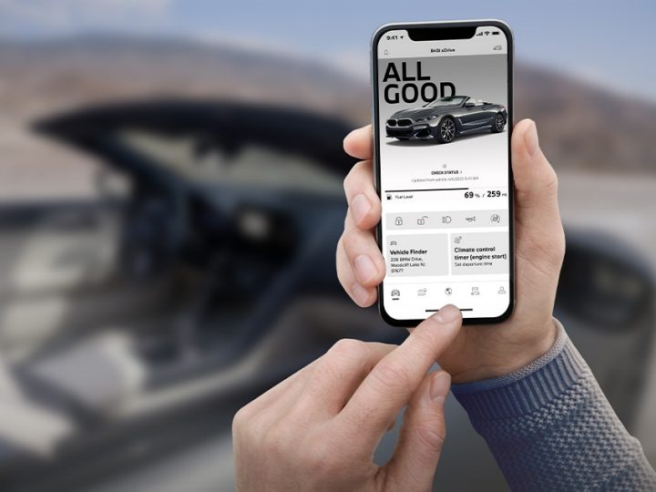 Accessing Remote Engine Start from a smartphone with the My BMW App